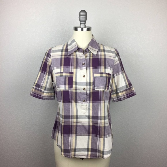BNWT! •Girl Krazy• Plaid Top - Picture 1 of 6